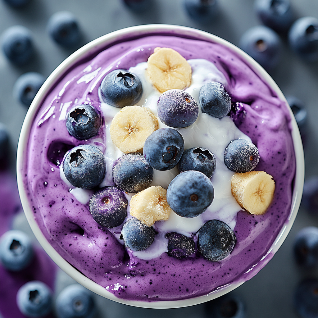 Blueberry Cheesecake Smoothie Bowl