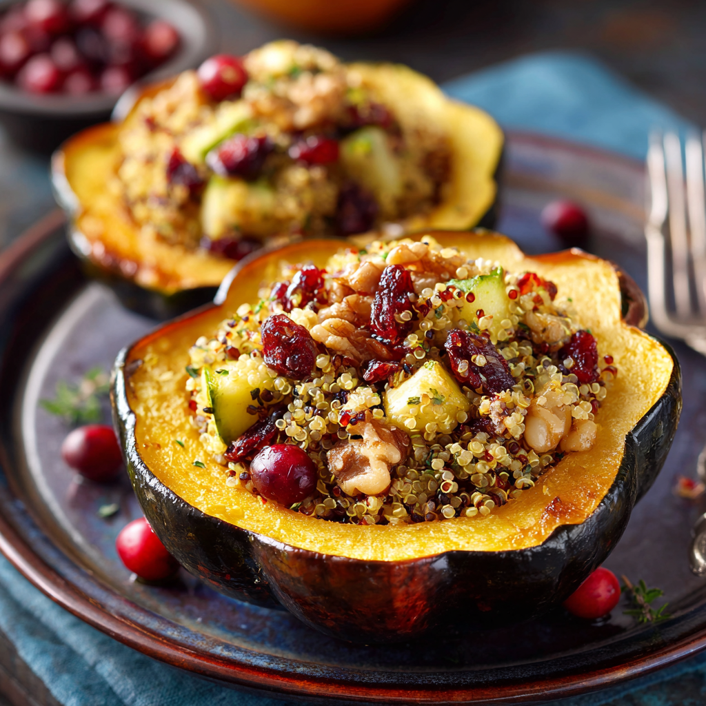 Quinoa-Stuffed Acorn Squash