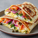 Smoked Salmon Breakfast Wraps