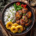 Teriyaki Pineapple Chicken with Coconut Rice