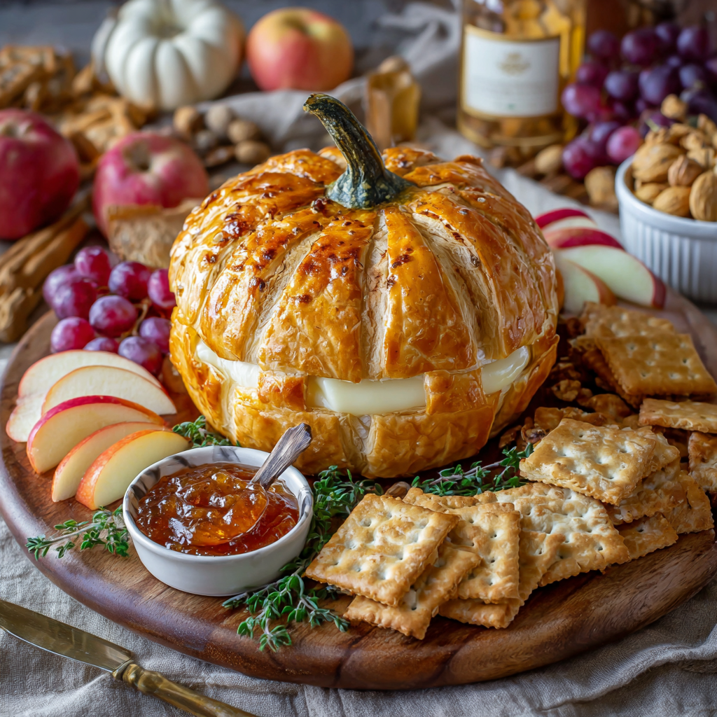 Pumpkin Brie en Croûte Board