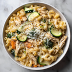 Protein Mac & Cheese with Chicken & Veggies