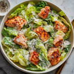 Honey Sriracha Salmon Caesar Salad