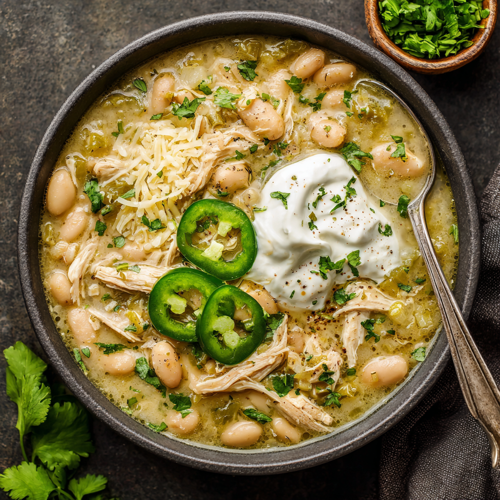 White Chicken Chili with Green Chiles