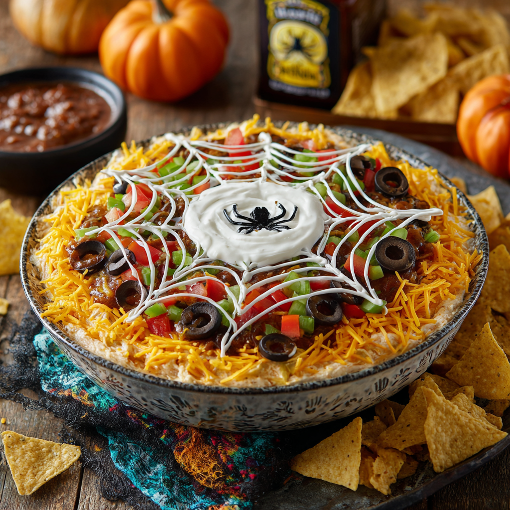 SPIDER WEB TACO DIP