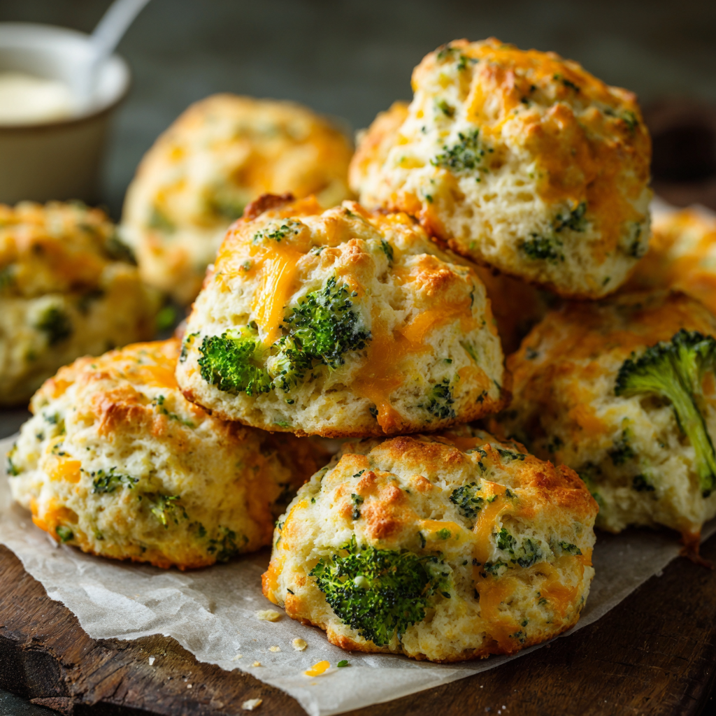 Cheddar Broccoli Biscuits