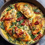 Creamy Tuscan Chicken with Sun-Dried Tomatoes