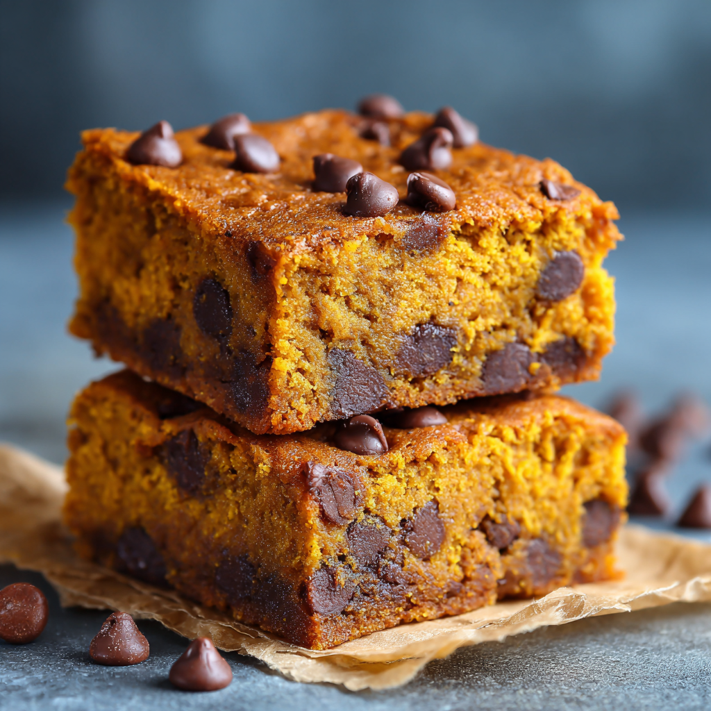 Pumpkin Chocolate Chip Bars