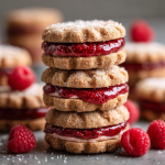 Raspberry Chia Jam Sandwich Cookies