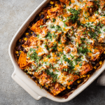 Sweet Potato Black Bean Enchilada Bake