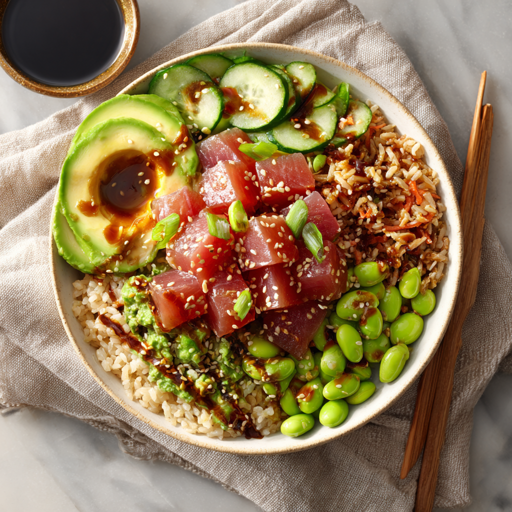 Seared Tuna Poke Bowl