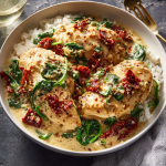 Slow Cooker Creamy Tuscan Chicken