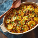 Beef-Potato Curry Casserole