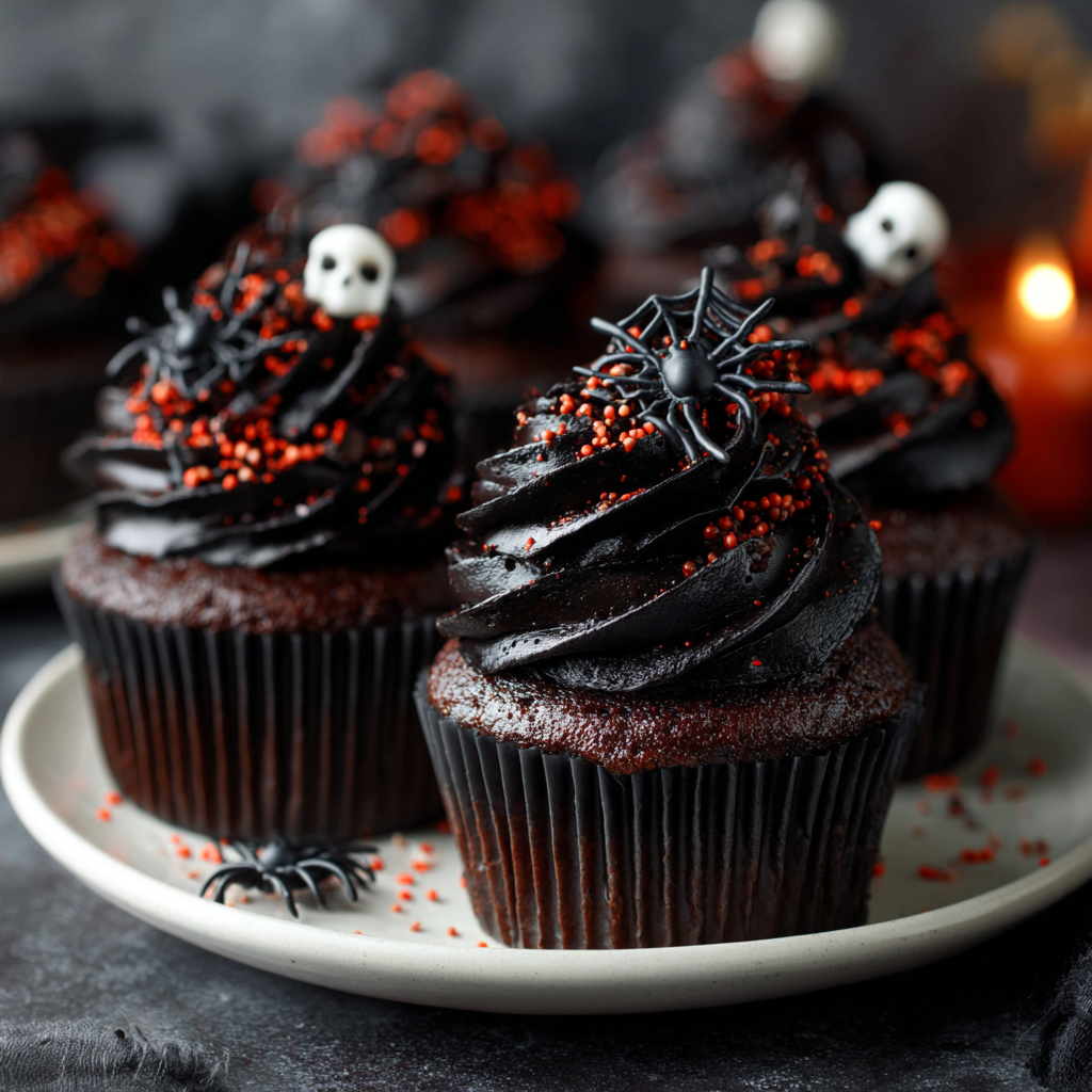 Halloween Chocolate Cupcakes
