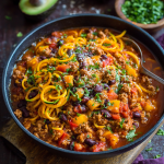 Turkey Chili with Butternut Squash Noodles