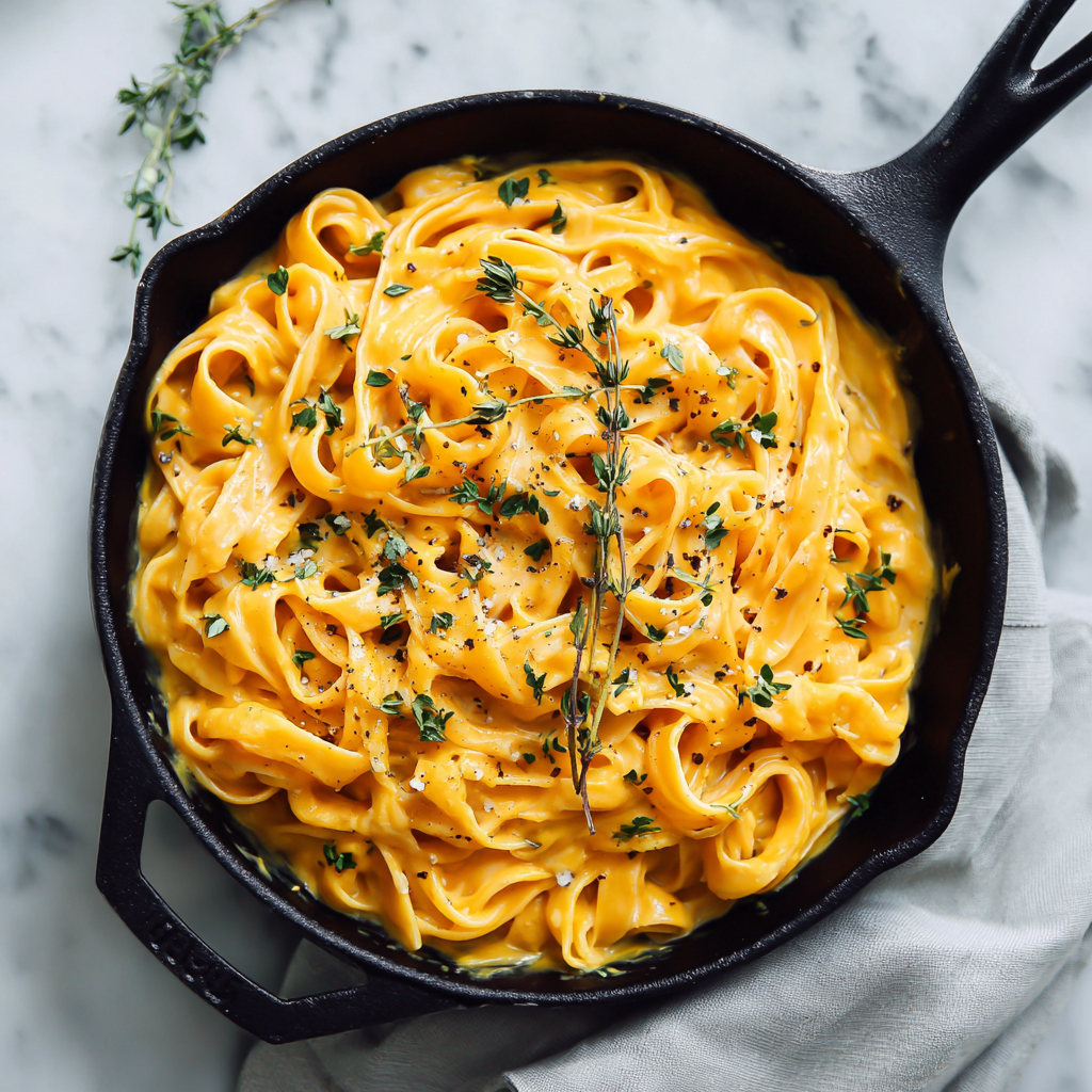 Creamy Vegan Butternut Squash Pasta Recipe