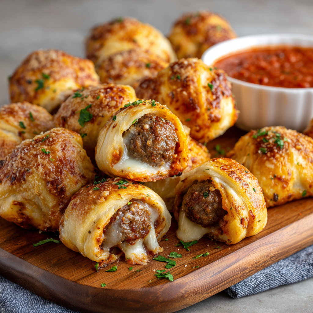 Meatball Crescent Bombs