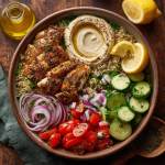 Mediterranean Chicken Hummus Bowls