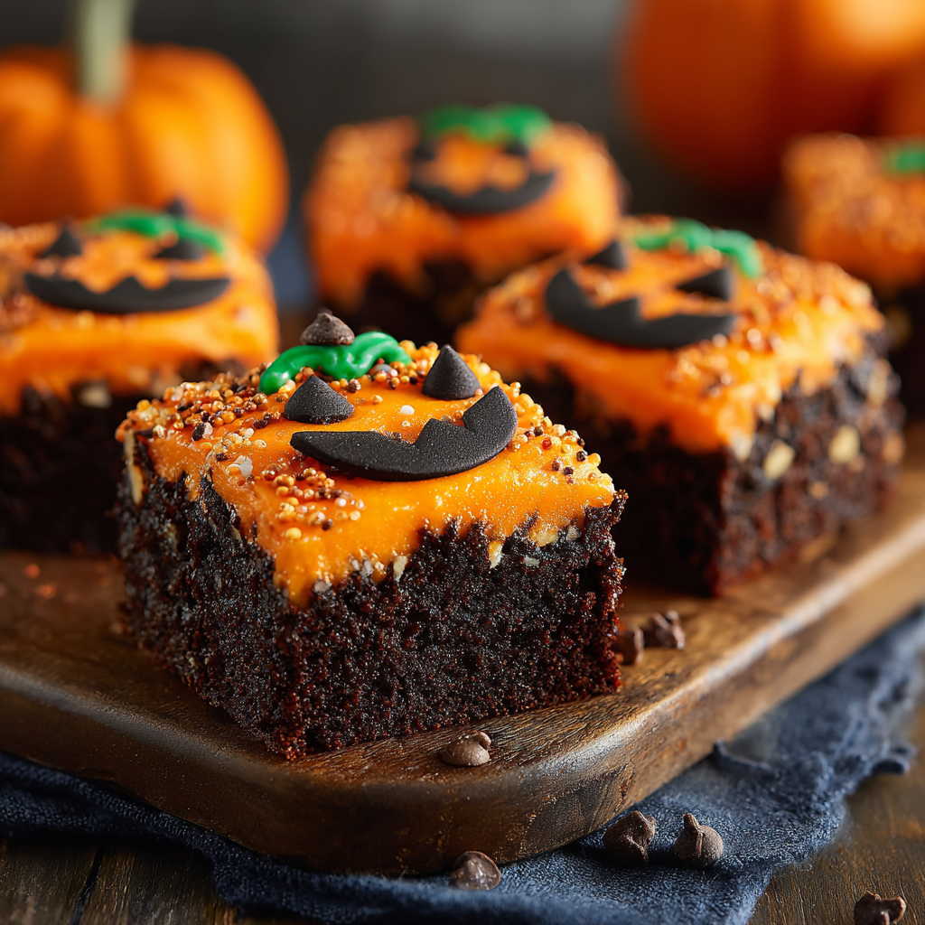 Jack-O’-Lantern Brownies