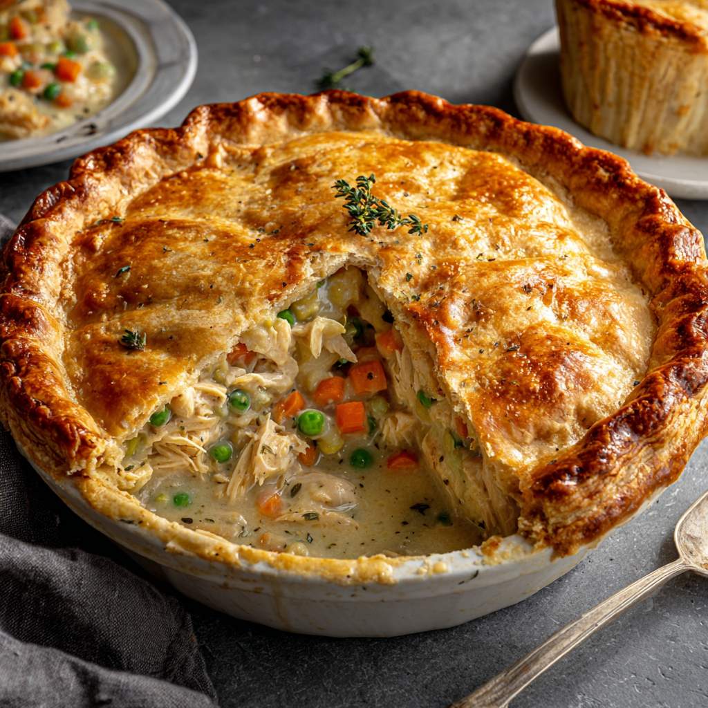 Chicken Pot Pie with Flaky Crust