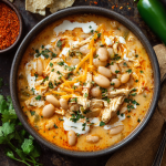 Spicy Buffalo White Chicken Chili