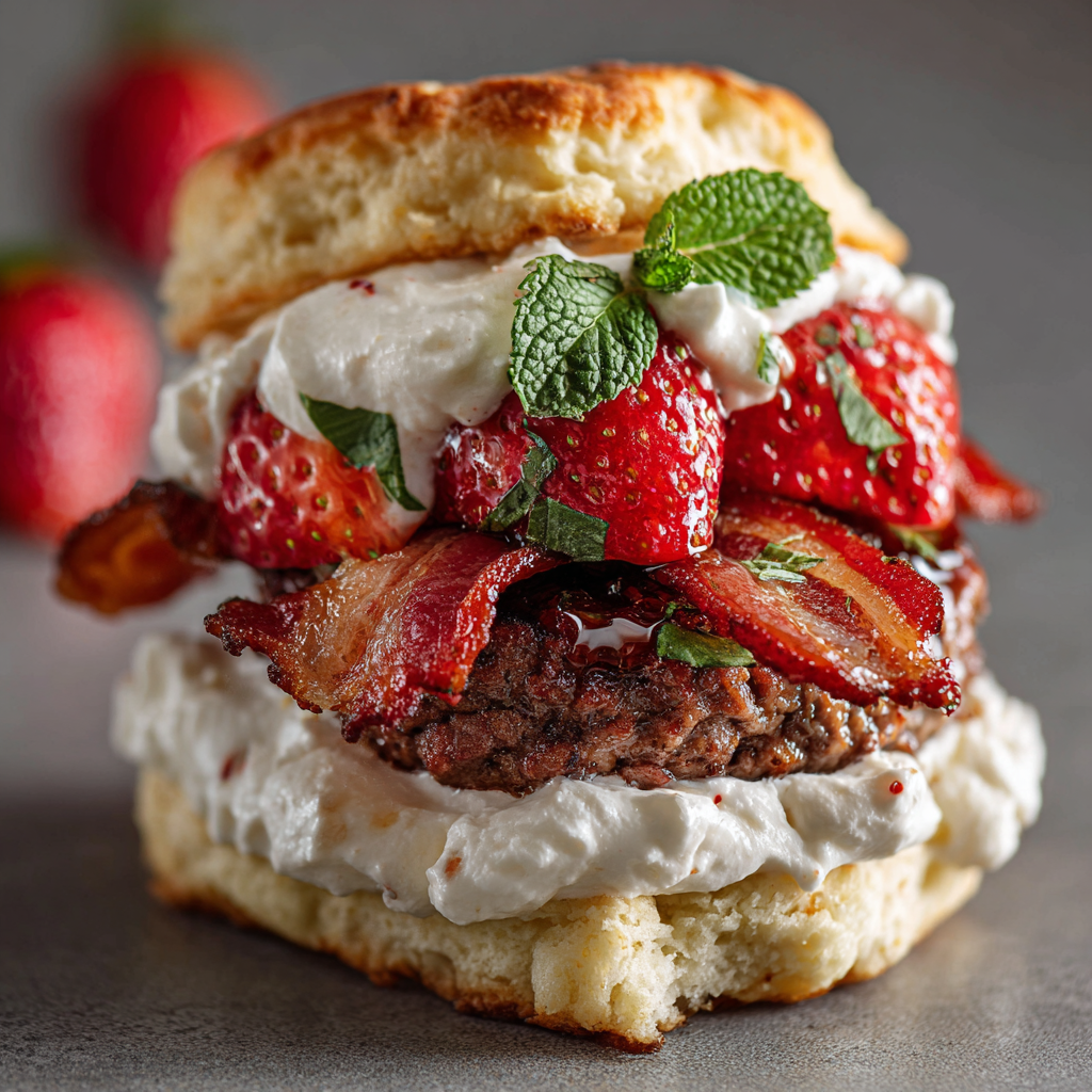 Bacon Strawberry Shortcake Burger