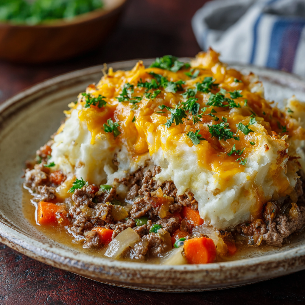 Classic Cheesy Shepherd’s Pie