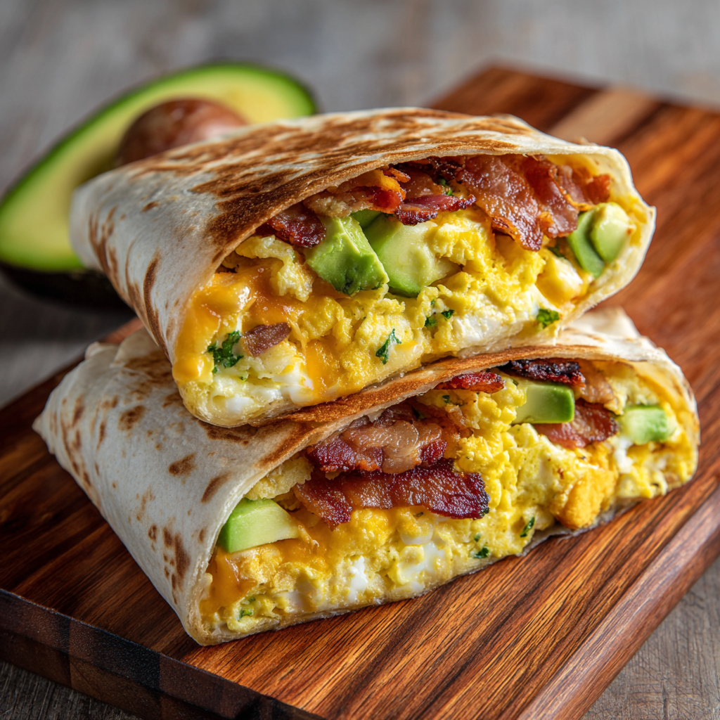 Folded Breakfast Wrap