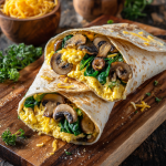 Veggie Folded Breakfast Wraps