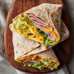 Ham & Cheddar Folded Wraps