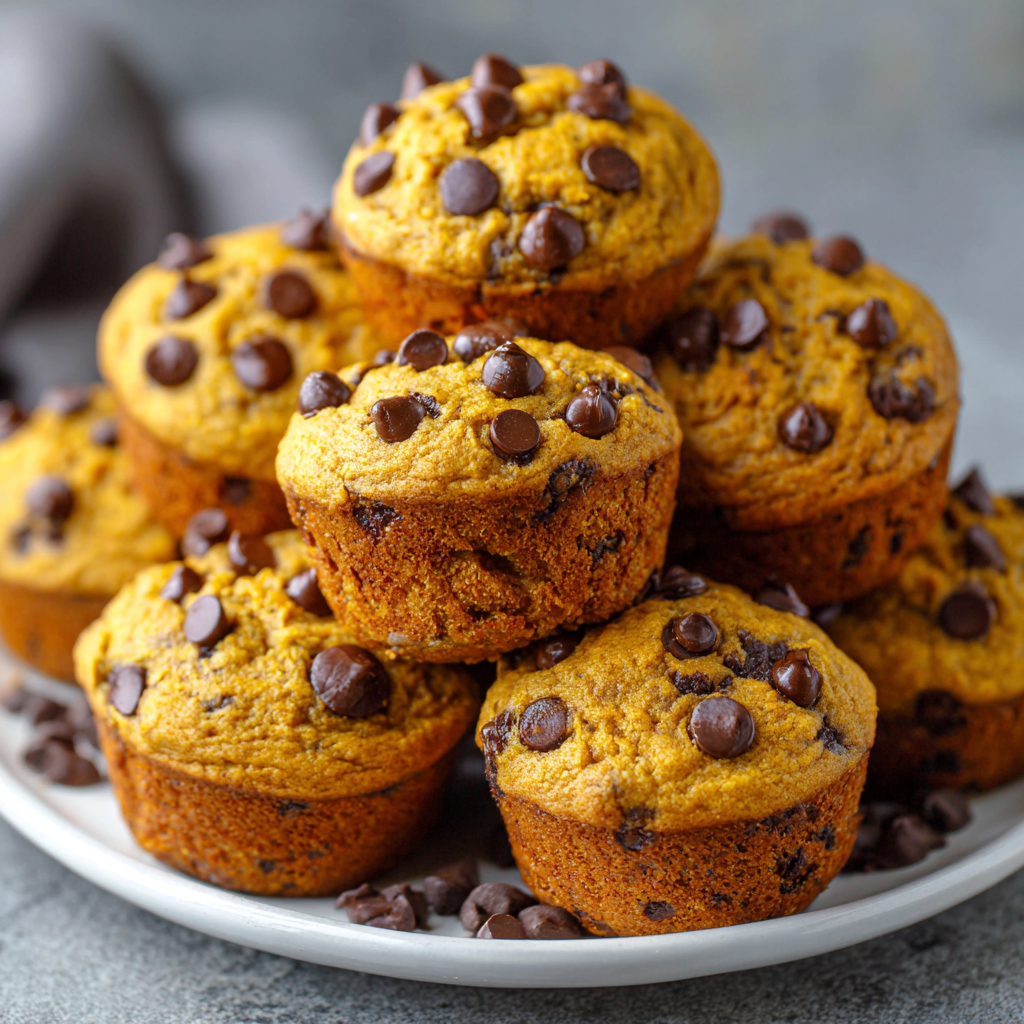 Quick Pumpkin Chocolate Chip Muffins