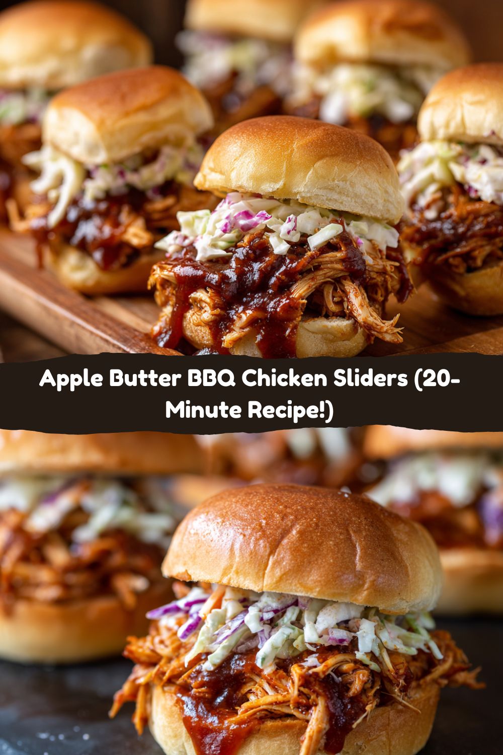 Apple Butter BBQ Chicken Sliders