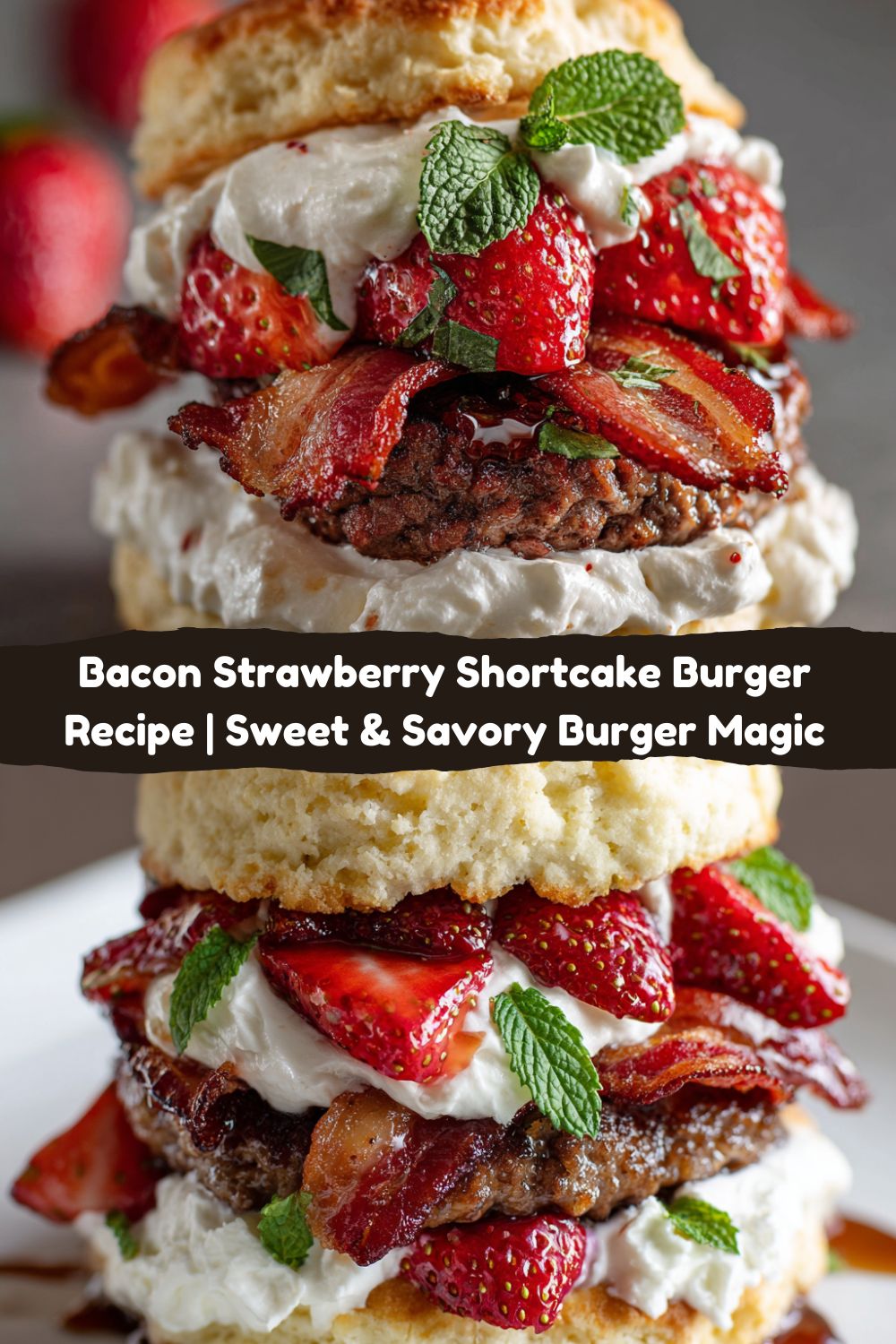 Bacon Strawberry Shortcake Burger
