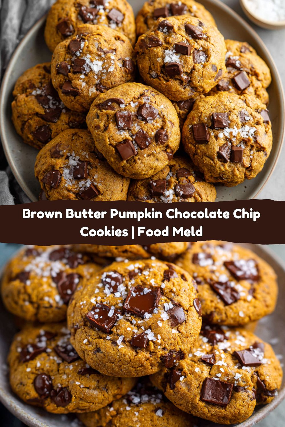 Brown Butter Pumpkin Chocolate Chip Cookies