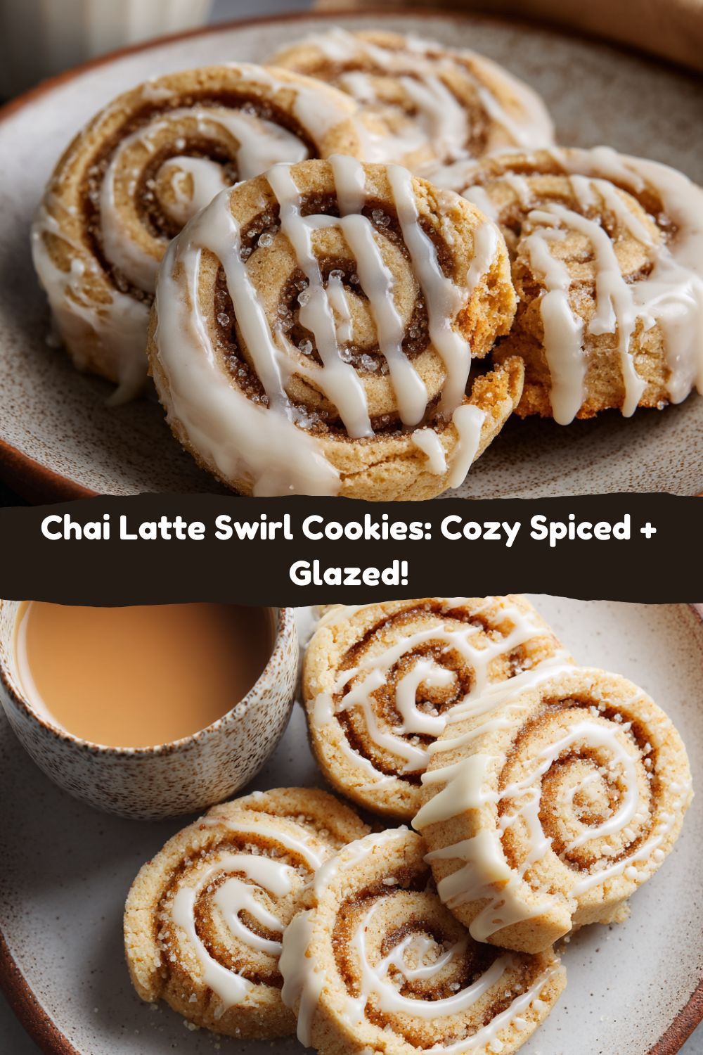 Chai Latte Swirl Cookies