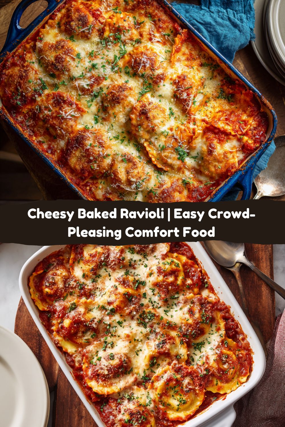Cheesy Baked Ravioli