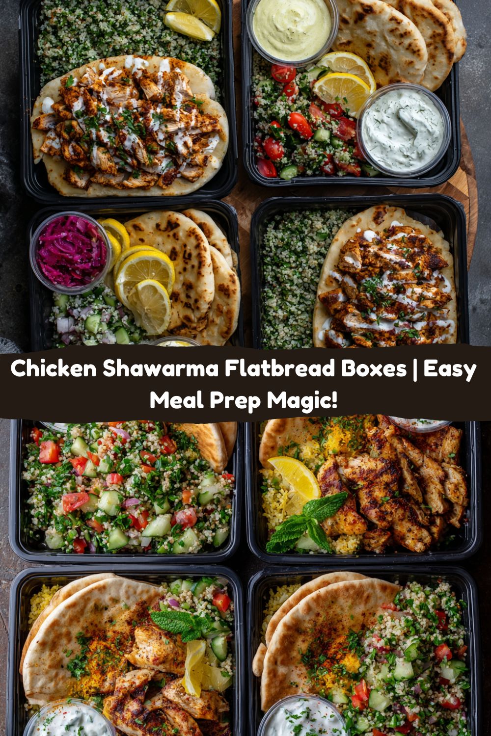 Chicken Shawarma Flatbread Boxes