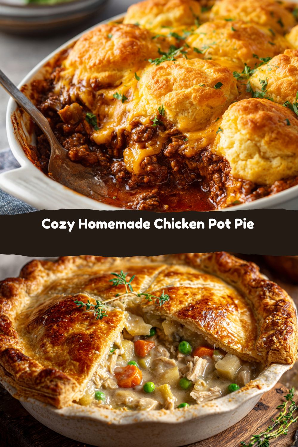 Chicken Pot Pie with Flaky Crust