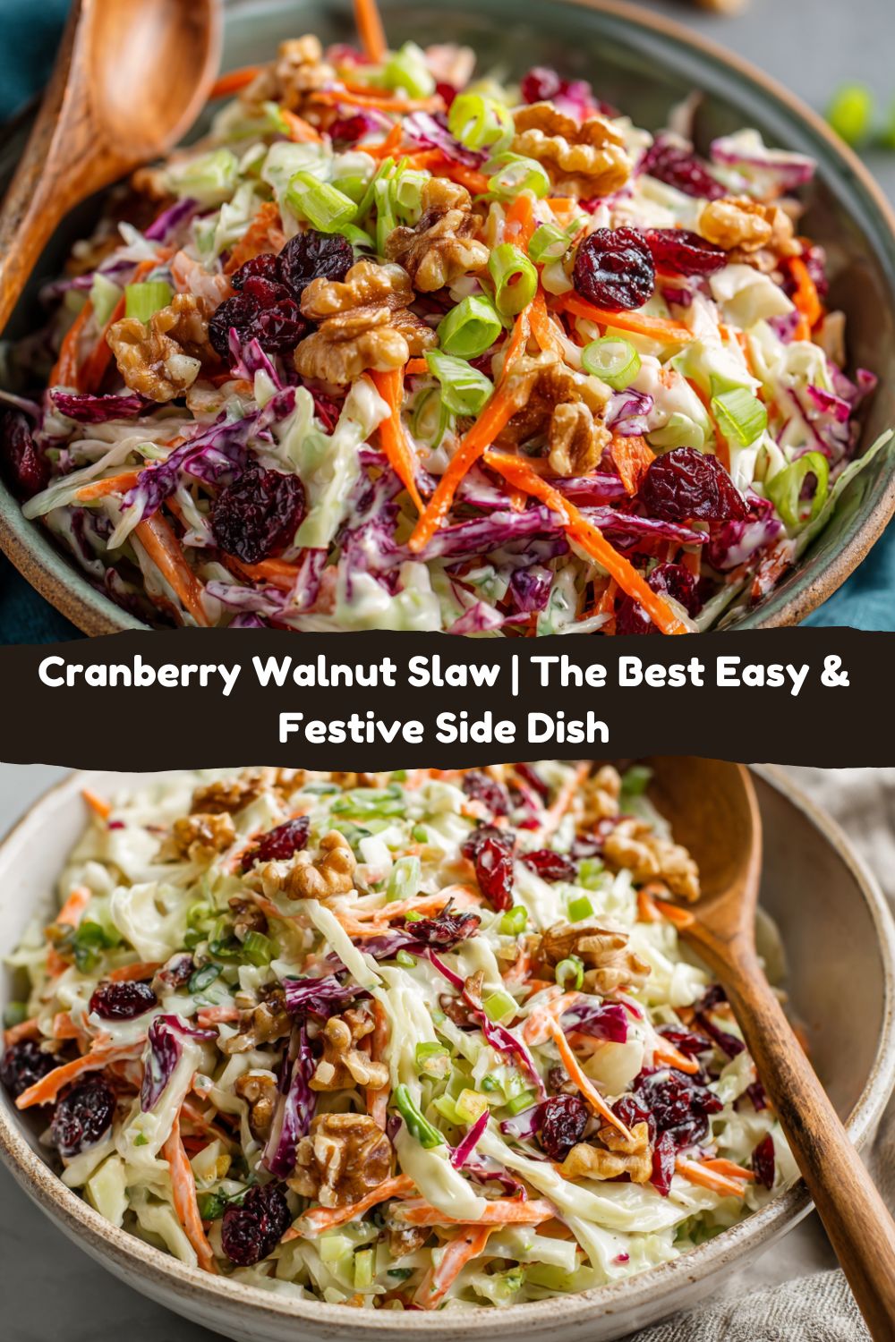 Cranberry Walnut Slaw