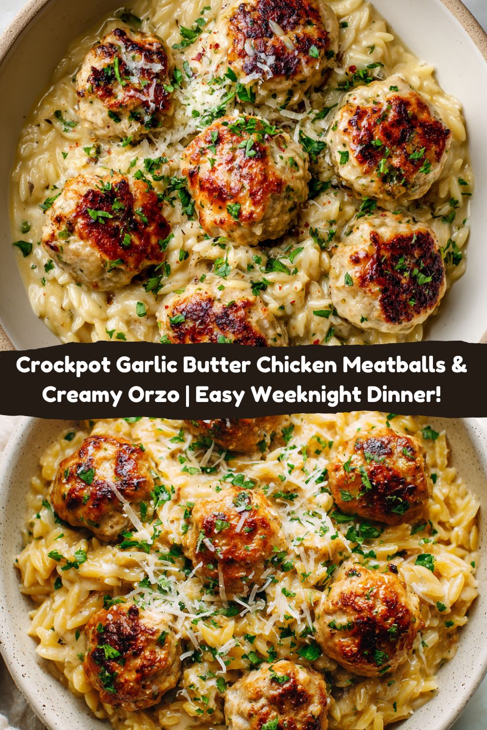 Crockpot Garlic Butter Chicken Meatballs
