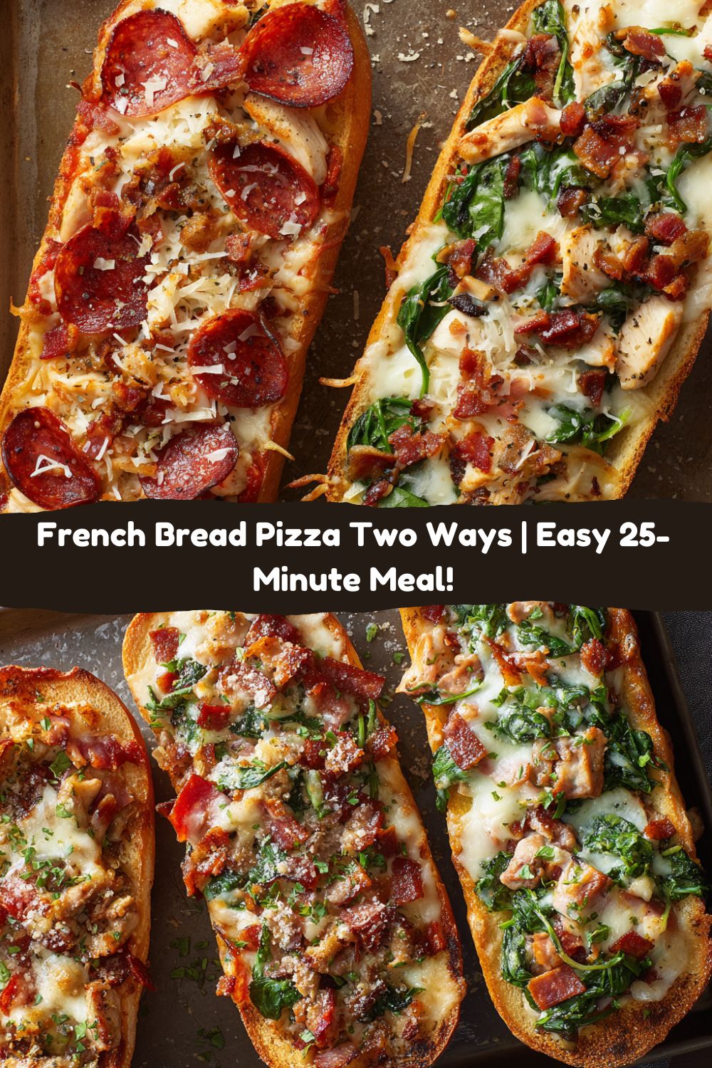 French Bread Pizza Two Ways