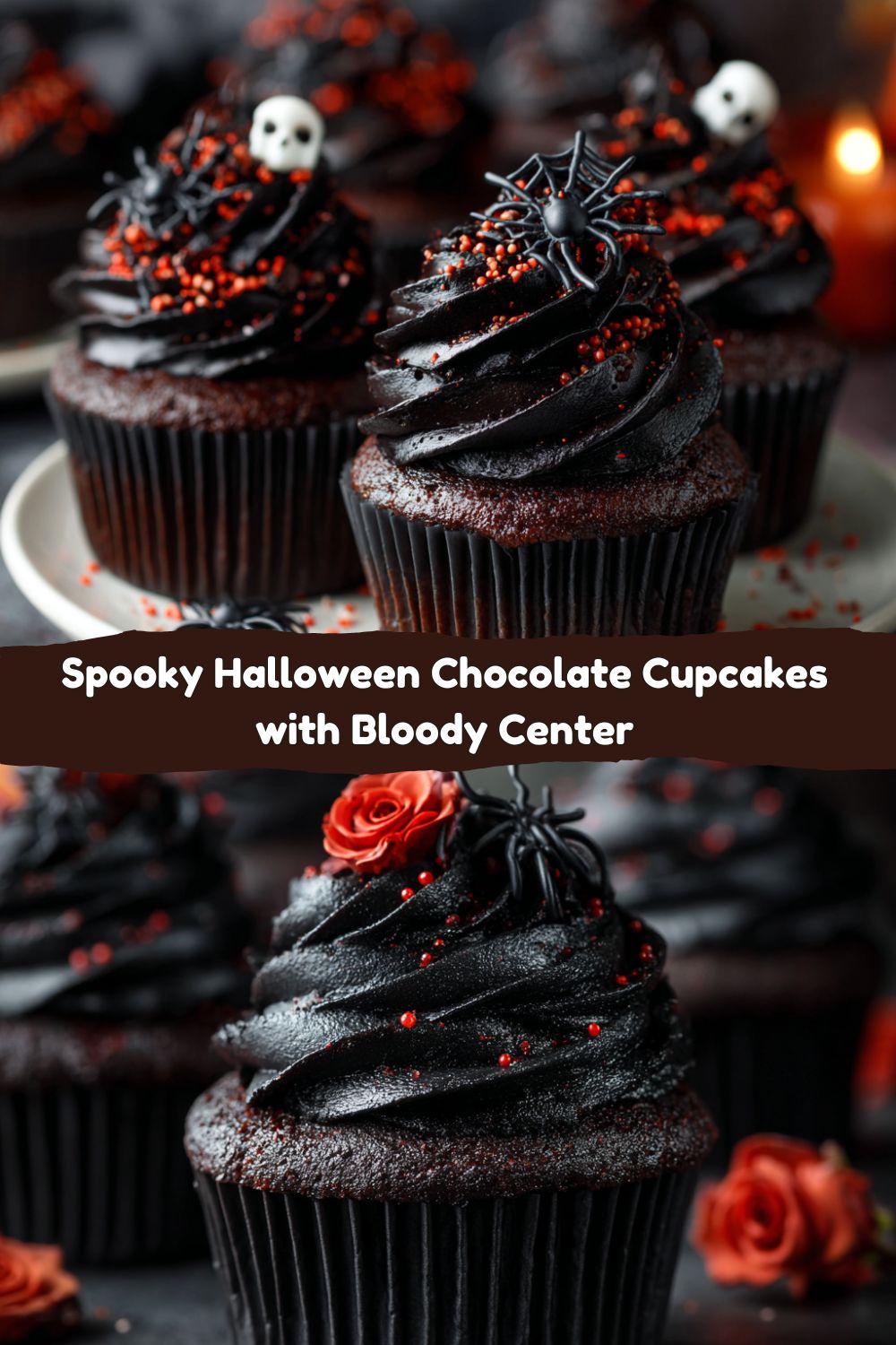 Halloween Chocolate Cupcakes