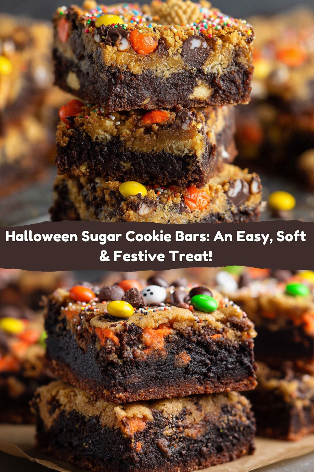 Halloween Sugar Cookie Bars