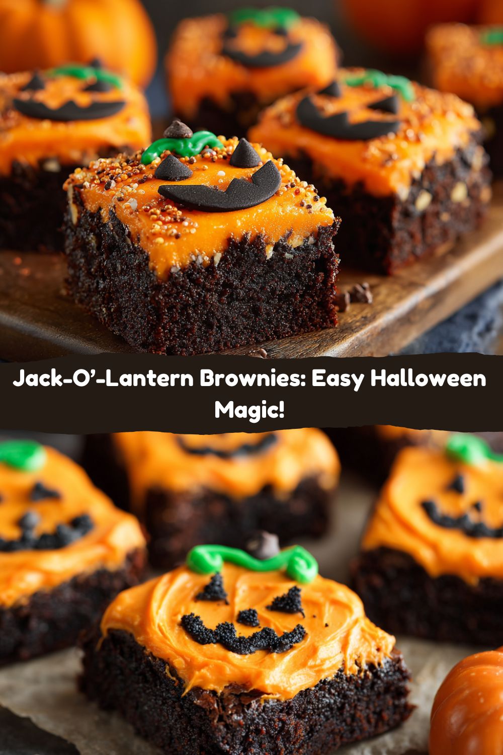 Jack-O’-Lantern Brownies