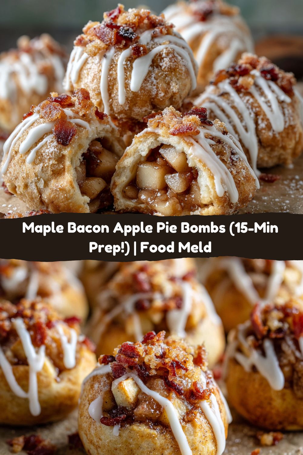 Maple Bacon Apple Pie Bombs