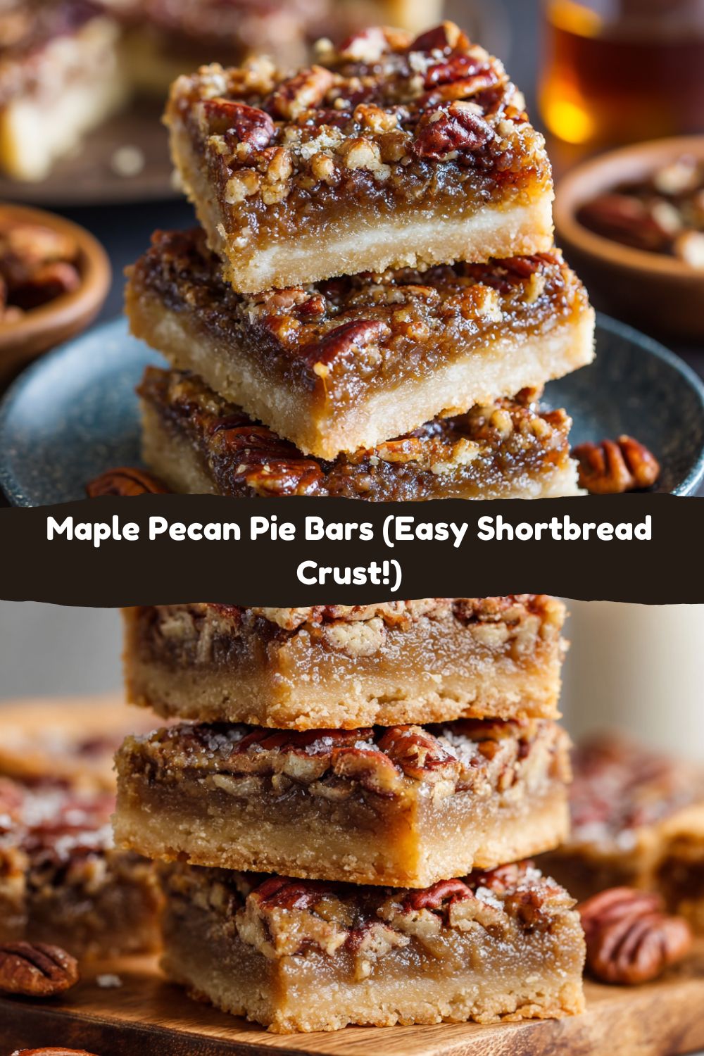 Maple Pecan Pie Bars