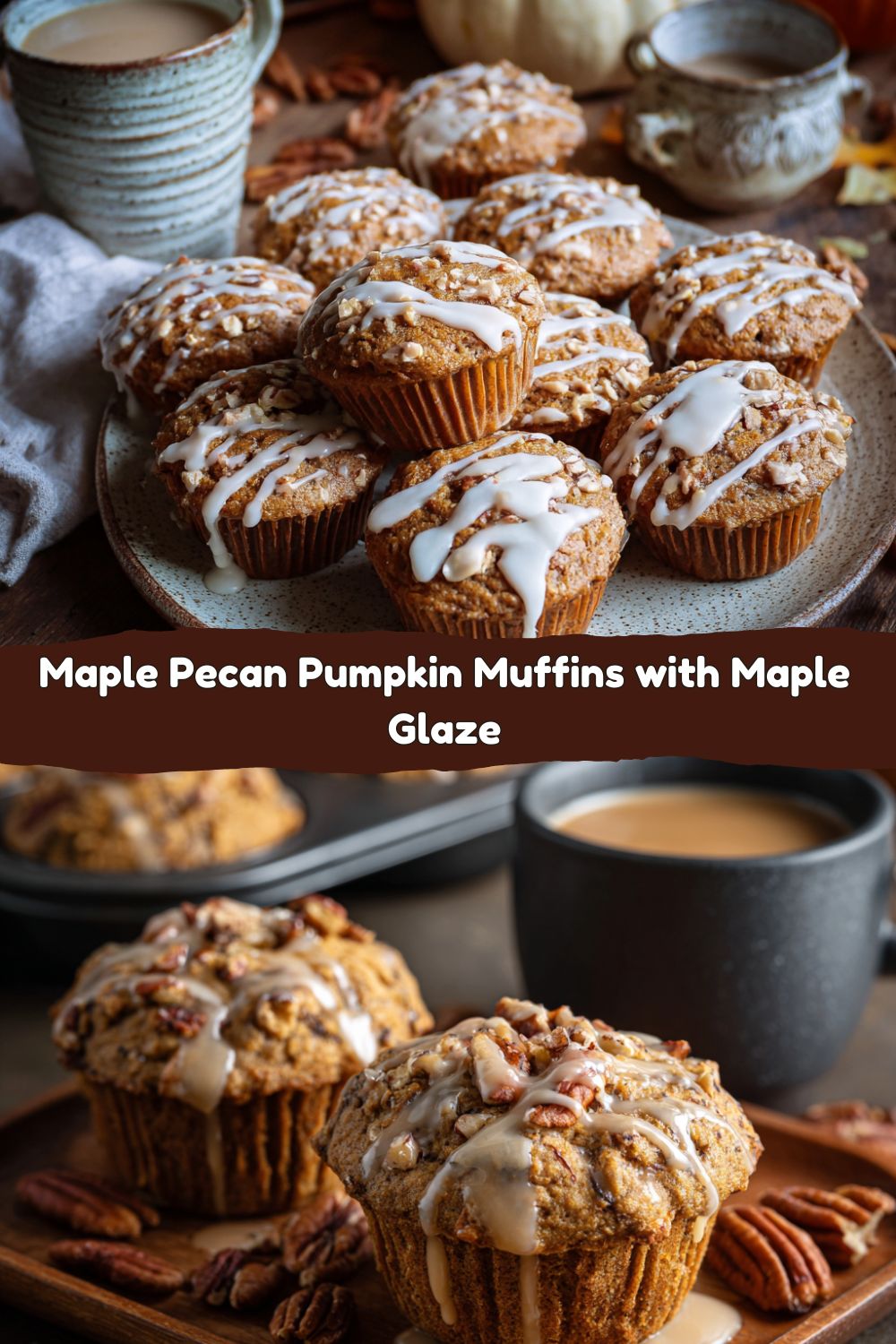 Maple Pecan Pumpkin Muffins