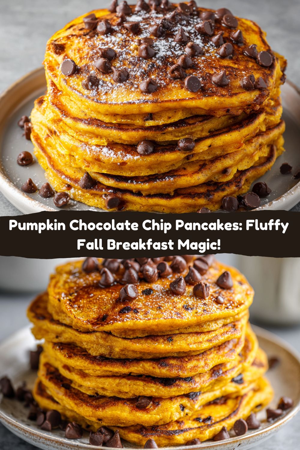 Pumpkin Chocolate Chip Pancakes