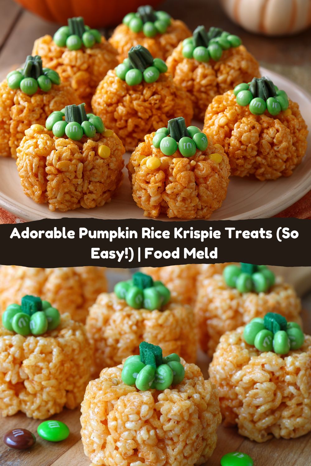 Pumpkin Rice Krispie Treats