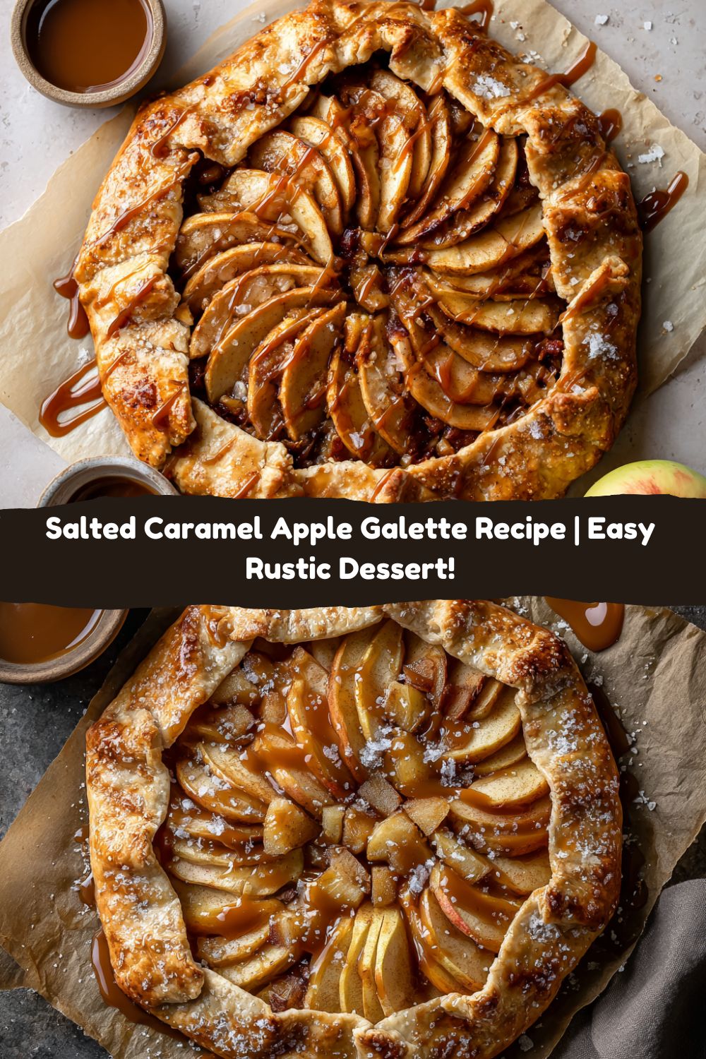 Salted Caramel Apple Galette